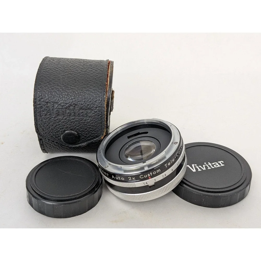 Vivitar Auto 2x Custom Tele-Converter Model 2X-4 Camera Photo Lens